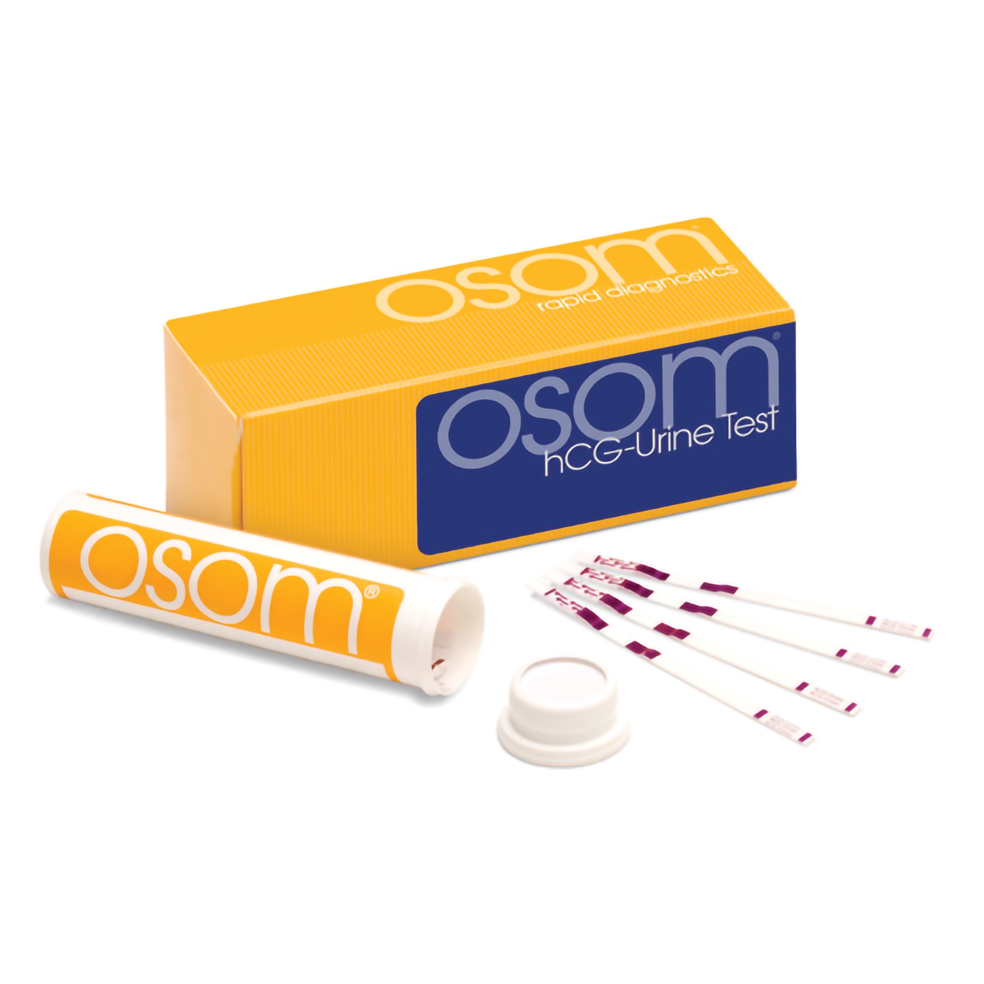 Pregnancy Test HCG Urine Test Kit OSOM®, 2 Color results (dipstick), 25mlU/mL Sensitivity, CLIA Waived (50/KT 6KT/CS) by Sekisui Diagnostics, LLC  ID 101